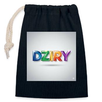 DZIRY Regenbogen Farbverlauf - Verschließbarer Geschenkbeutel aus Baumwolle (14x20cm) - Navy - Vorne