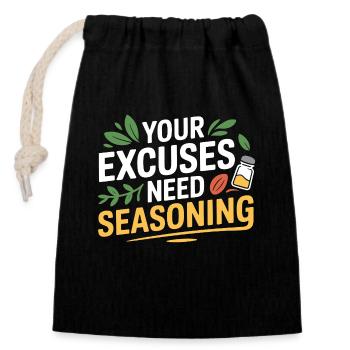 Professional Nutritionist Motivation Guide  - Closable cotton gift bag (14x20cm) - black - Front