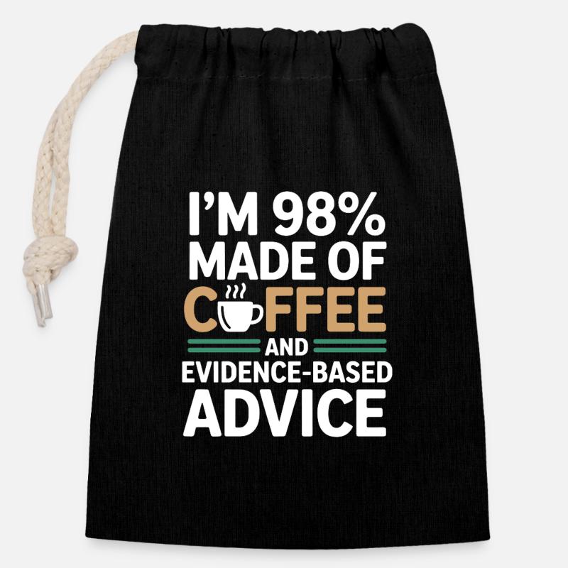 Professional Registered Dietitian Expert Guidance  - Closable cotton gift bag (14x20cm) - black
