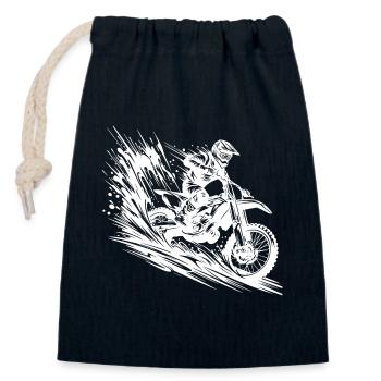 Gelände Maschine Matsch Hobby Motorsport - Verschließbarer Geschenkbeutel aus Baumwolle (14x20cm) - Navy - Vorne