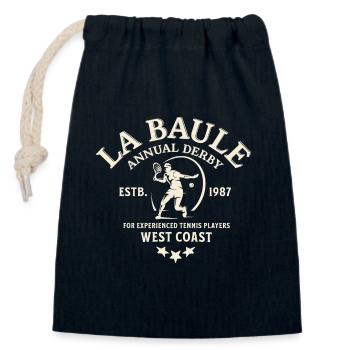 La Bale Derby Tennis Westküste - Verschließbarer Geschenkbeutel aus Baumwolle (14x20cm) - Navy - Vorne