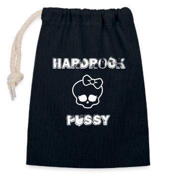 Jupe à main - Sac cadeau en coton avec cordon (14 x 20 cm) - bleu marine - Devant