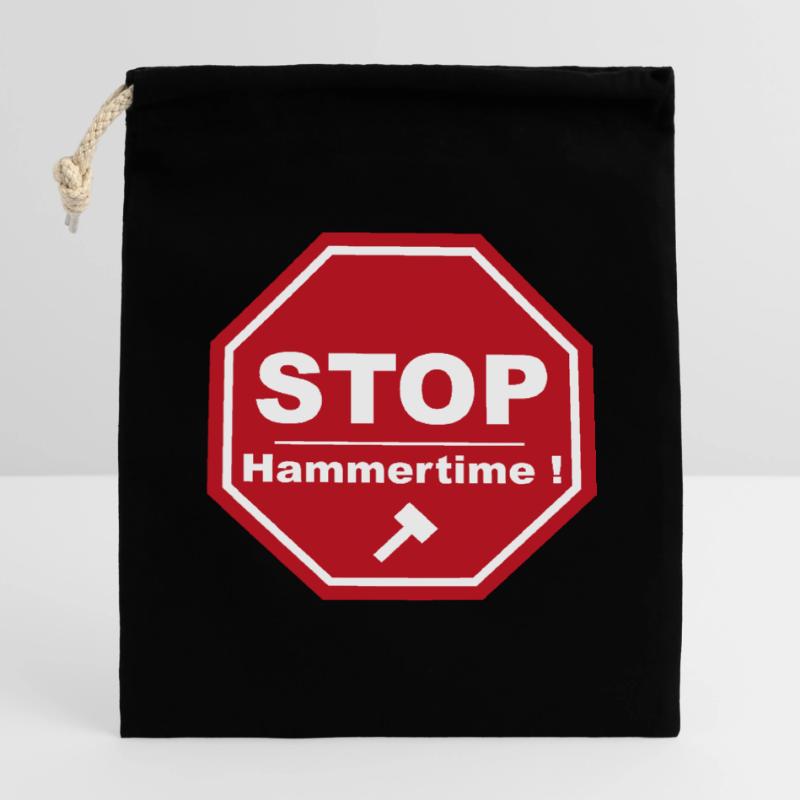stop hammertime Sac cadeau en coton avec cordon (14 x 20 cm)