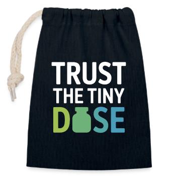 Homeopathy Trust The Tiny Dose Professional Gear  - Closable cotton gift bag (14x20cm) - navy - Front