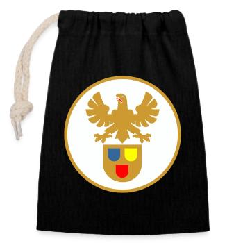 51177_Maler_und_Lackierer, Zunftzeichen - Verschließbarer Geschenkbeutel aus Baumwolle (14x20cm) - Schwarz - Vorne