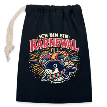 Carnival 2026 Birthday Gift Alaaf - Closable cotton gift bag (14x20cm) - navy - Front