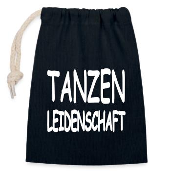 Dance - Closable cotton gift bag (14x20cm) - navy - Front