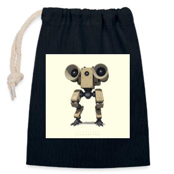 OBM_Eigenbraun - Verschließbarer Geschenkbeutel aus Baumwolle (14x20cm) - Navy - Vorne