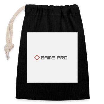 Game Pro Crosshair Logo - Verschließbarer Geschenkbeutel aus Baumwolle (14x20cm) - Schwarz - Vorne