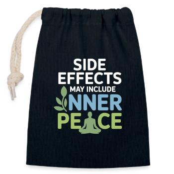 Naturheilkundler Nebenwirkungen Inner Peace Professional - Verschließbarer Geschenkbeutel aus Baumwolle (14x20cm) - Navy - Vorne