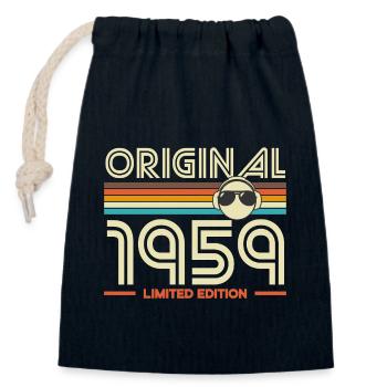 Original 1959 Edition limitée - Sac cadeau en coton avec cordon (14 x 20 cm) - bleu marine - Devant