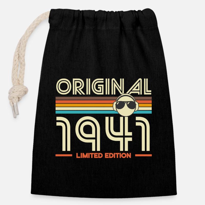 Original 1941 Limited Edition - Closable cotton gift bag (14x20cm) - black