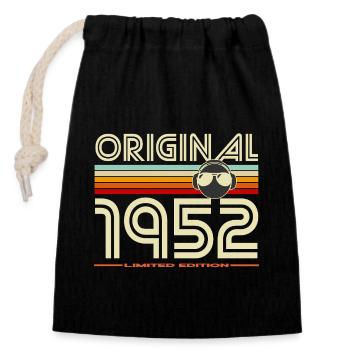 Original 1952 Retro Édition Limité - Sac cadeau en coton avec cordon (14 x 20 cm) - noir - Devant