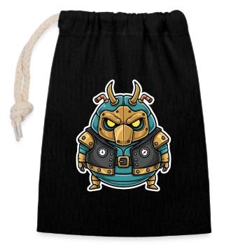 Scarab Foreman Steampunk Jacket & Pressure Gauge - Closable cotton gift bag (14x20cm) - black - Front