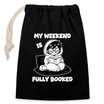Lecteur Livre Fully Booked Manga - Sac cadeau en coton avec cordon (14 x 20 cm) - noir - Devant