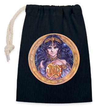 Zodiac Sign Zodiac Virgo Gift - Closable cotton gift bag (14x20cm) - navy - Front