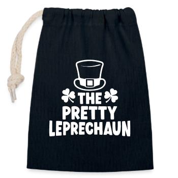 Le Joli Leprechaun - Sac cadeau en coton avec cordon (14 x 20 cm) - bleu marine - Devant