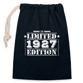 1927 Limited Edition Geburtstag - Verschließbarer Geschenkbeutel aus Baumwolle (14x20cm) - Navy - Vorne
