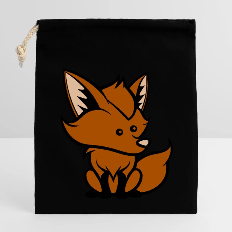 fuchs comic tier Verschließbarer Geschenkbeutel aus Baumwolle (14x20cm)