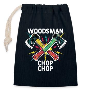 Woodsman Chop Chop Camping Axes - Closable cotton gift bag (14x20cm) - navy - Front
