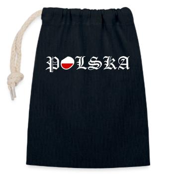 Polen - Verschließbarer Geschenkbeutel aus Baumwolle (14x20cm) - Navy - Vorne