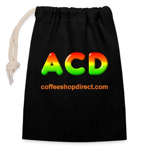 Big ACD Logo - Closable cotton gift bag (14x20cm)