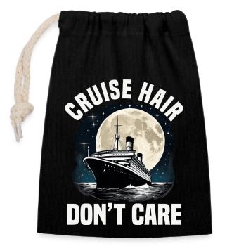 Cruise Hair Care Cruise Ship Vacation Group - Verschließbarer Geschenkbeutel aus Baumwolle (14x20cm) - Schwarz - Vorne