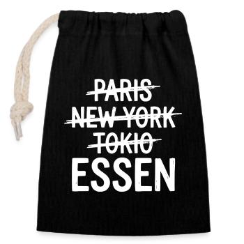 Essen Ruhrpott, Ruhrgebiet City Shirt, hoodie, Bag - Verschließbarer Geschenkbeutel aus Baumwolle (14x20cm) - Schwarz - Vorne