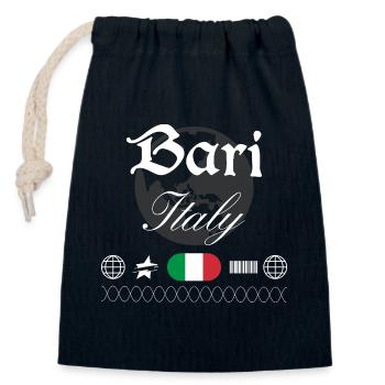 Bari Italien Streetwear Reise Souvenir - Verschließbarer Geschenkbeutel aus Baumwolle (14x20cm) - Navy - Vorne
