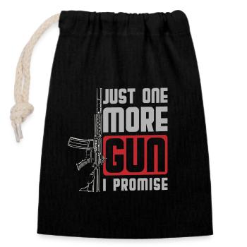 Weapons Freedom - Closable cotton gift bag (14x20cm) - black - Front
