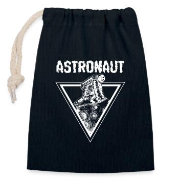 Space Shuttle Logo Raumfahrt Planet - Closable cotton gift bag (14x20cm) - navy - Front