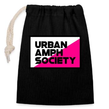 Urban Amph Society - Verschließbarer Geschenkbeutel aus Baumwolle (14x20cm) - Schwarz - Vorne