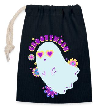 groovy gosh - Closable cotton gift bag (14x20cm) - navy - Front