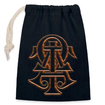 I am Alpha and Omega Jesus Christ Hope Religious - Closable cotton gift bag (14x20cm) - navy - Front