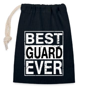 Best Guard ever Guard Gift - Closable cotton gift bag (14x20cm) - navy - Front