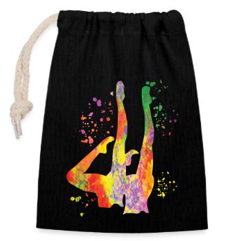 Natation artistique par équipe Natation synchronisée - Sac cadeau en coton avec cordon (14 x 20 cm) - noir - Devant