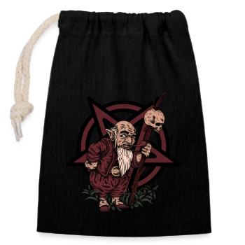Satan's Little Imp - Closable cotton gift bag (14x20cm) - black - Front