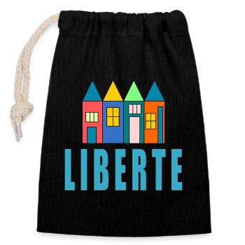 anniversary. Anniversary Decade. humor. funny - Closable cotton gift bag (14x20cm) - black - Front