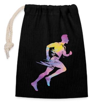 Sprinter Colorsplash Sprintender Sprint - Closable cotton gift bag (14x20cm) - black - Front