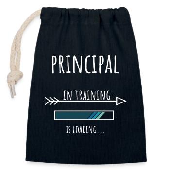 Principal Geschenk Beruf Ausbildung Schuldirektor - Verschließbarer Geschenkbeutel aus Baumwolle (14x20cm) - Navy - Vorne