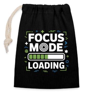 Focus Mode Loading ADHS Chaos - Verschließbarer Geschenkbeutel aus Baumwolle (14x20cm) - Schwarz - Vorne