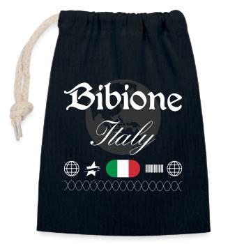 Bibione Italie Streetwear Souvenir de voyage - Sac cadeau en coton avec cordon (14 x 20 cm) - bleu marine - Devant