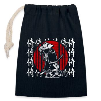 Japan Sakura Birthplace Gift - Closable cotton gift bag (14x20cm) - navy - Front