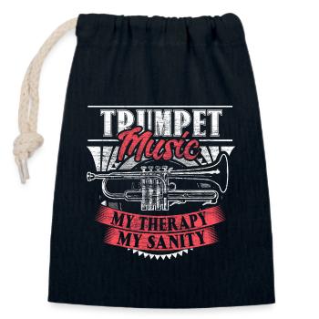 Trumpet TrumpetEr Concert Gift - Closable cotton gift bag (14x20cm) - navy - Front