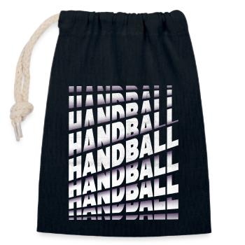 Handball Handball Player Handball Player Police - Sac cadeau en coton avec cordon (14 x 20 cm) - bleu marine - Devant
