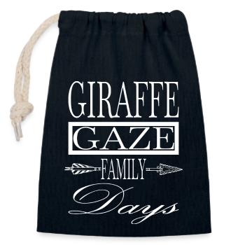 giraffe species giraffe photography giraffe facts - Verschließbarer Geschenkbeutel aus Baumwolle (14x20cm) - Navy - Vorne