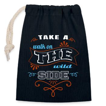 Awesome Joke Camping Camping Drôle Tshirt Geek - Sac cadeau en coton avec cordon (14 x 20 cm) - bleu marine - Devant