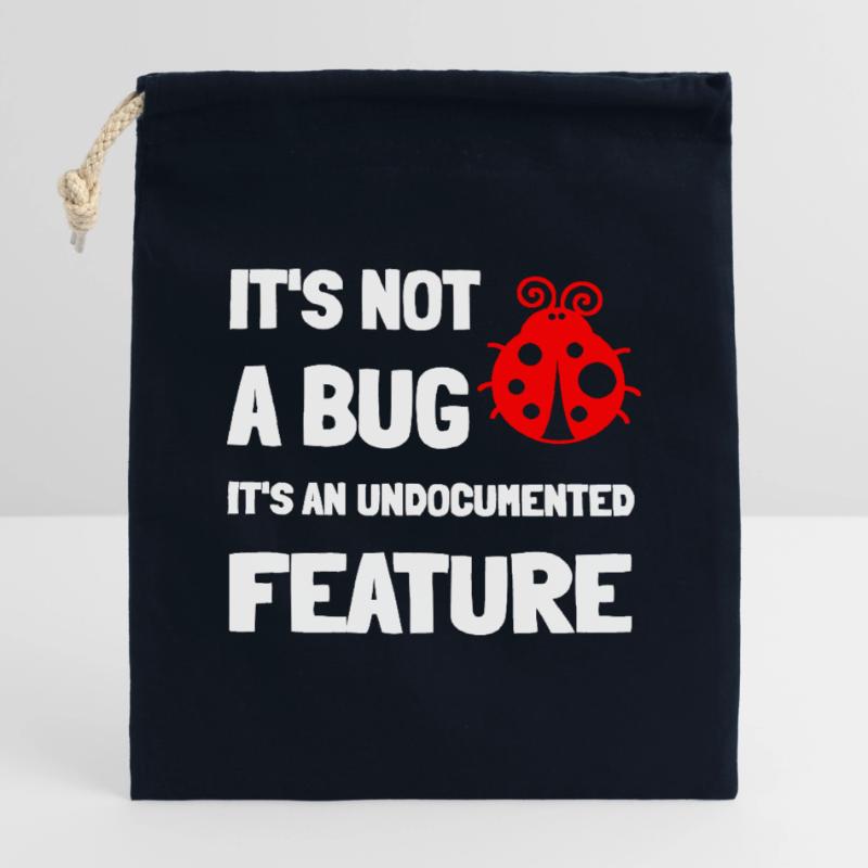 Informatik Informatiker Witz lustiger Spruch Coder Verschließbarer Geschenkbeutel aus Baumwolle (14x20cm)