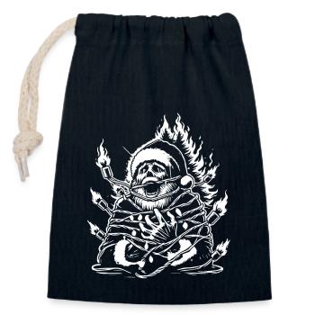 Christmas for Christmas Muffle Sarcastic - Closable cotton gift bag (14x20cm) - navy - Front