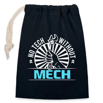 Mechanical Engineering Mechanical Engineer - Closable cotton gift bag (14x20cm) - navy - Front